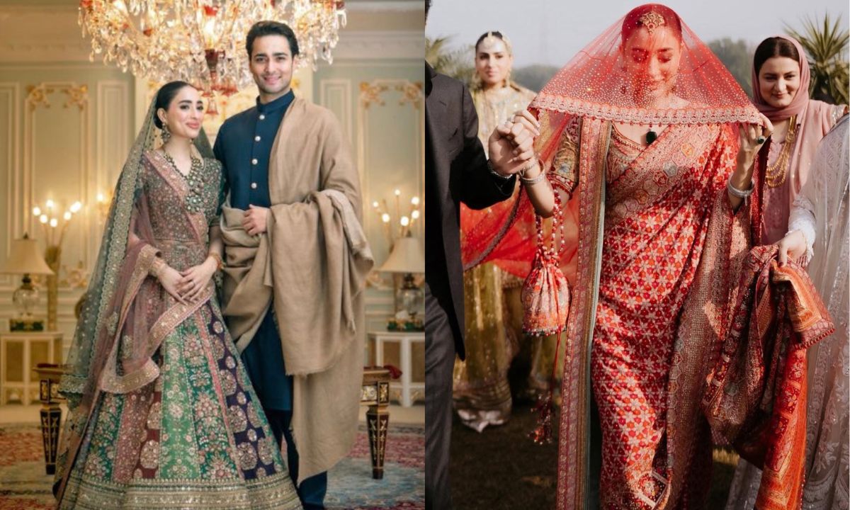 Ex-Pakistani PM Nawaz Sharif’s Granddaughter-In-Law Gets Trolled For Wearing Wedding Outfits By Indian Designers!