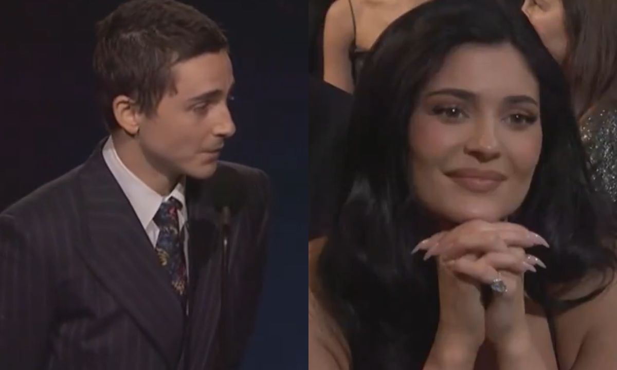 Fans Swoon As Timothee Chalamet Says ‘I Love You’ To Kylie Jenner On Stage. Speech Inside!