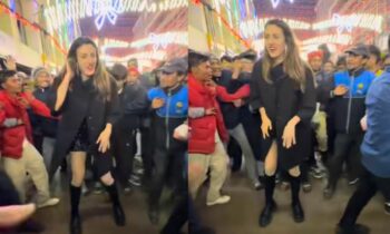 Tourist Woman Dancing In Shillong Goes Viral As Men Form Circle To Protect Her! Wow