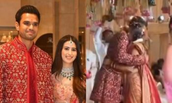 Arjun Tendulkar, Saaniya Chandok’s Sweet Moment During Varamala Ceremony Has Us Going “Aww”