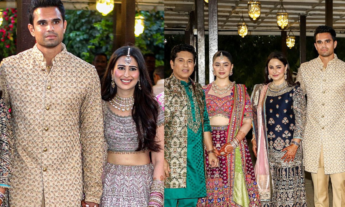 Arjun Tendulkar, Saaniya Chandok’s Mehendi: From Sara To Sachin Tendulkar, Ladkewale Pose In Fabulous Outfits!