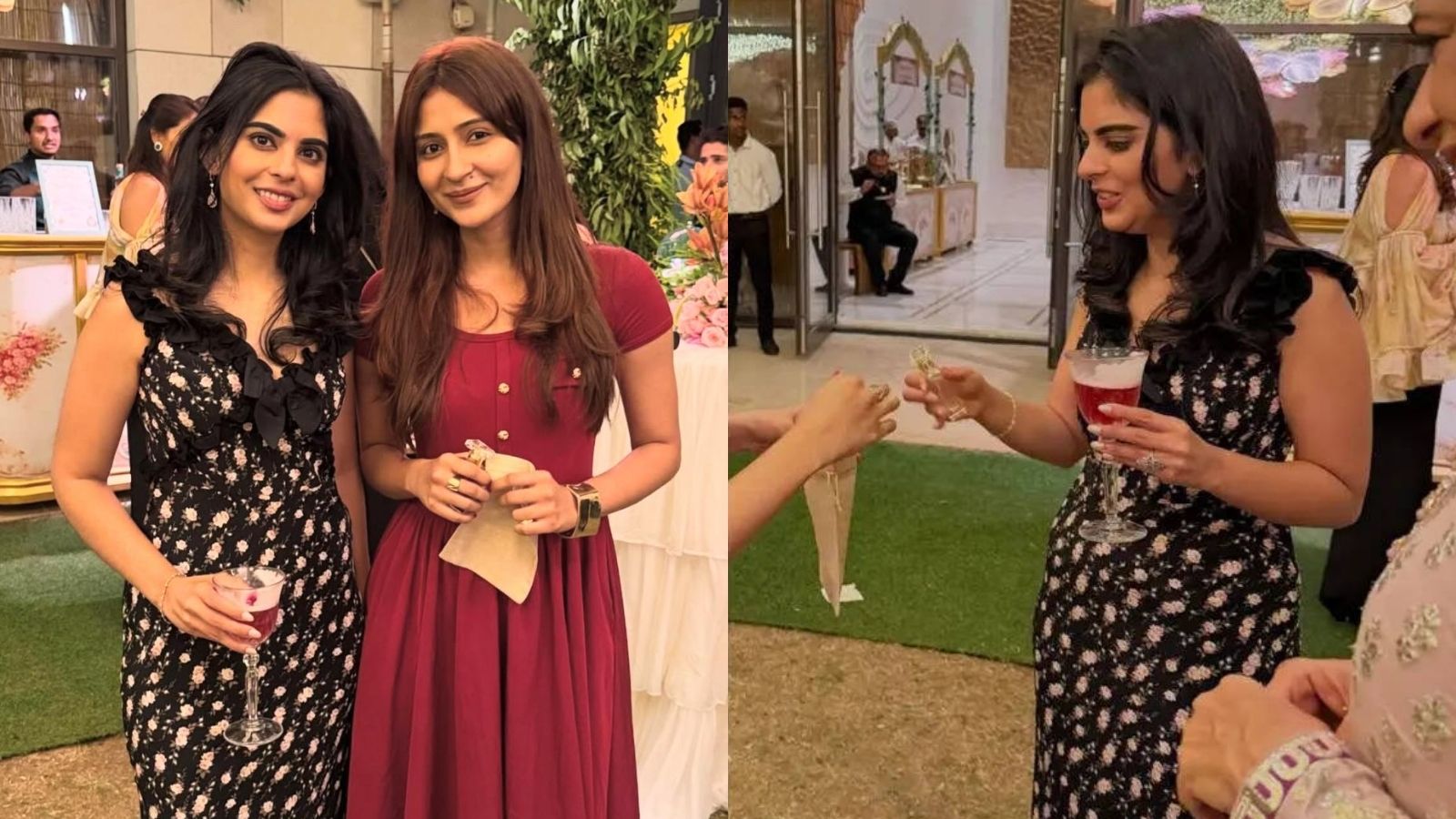 isha-ambani-floral-dress-swati-piramal-birthday-minimal-fashion-