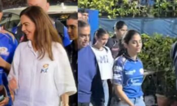 IPL 2026: Nita Ambani, Isha Ambani, Radhika Merchant Attend MI-KKR Match In Cool Summer Outfits! IPL 2026: Nita Ambani, Isha Ambani, Radhika Merchant Attend MI-KKR Match In Cool Summer Outfits!