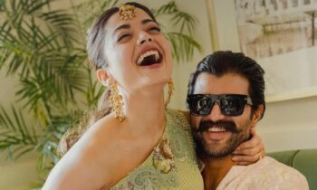 Vijay Deverakonda Gives Off Protective Husband Vibes During Temple Visit With Rashmika Mandanna