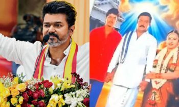 Vijay Notices Wedding Photo With Sangeetha In Crowd Amid Divorce Speculation; Watch His Reaction Vijay Notices Wedding Photo With Sangeetha In Crowd Amid Divorce Speculation; Watch His Reaction