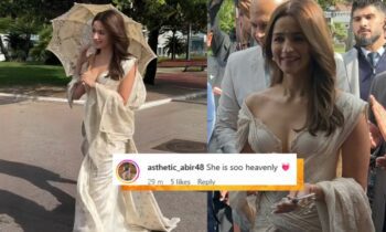 Alia Bhatt’s Day 2 Look For Cannes Is Saree Meets Bridgerton And We’re Eyeing Her Umbrella!
