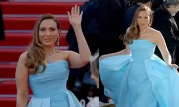 Iulia Vantur Walks Cannes Red Carpet, Opts For Stunning Blue Gown!