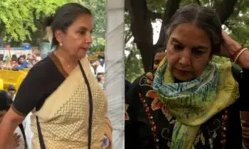 Jantar Mantar Protest: Shabana Azmi Falls Sick, Student Assists Actress Out Of Crowd Jantar Mantar Protest: Shabana Azmi Falls Sick, Student Assists Actress Out Of Crowd