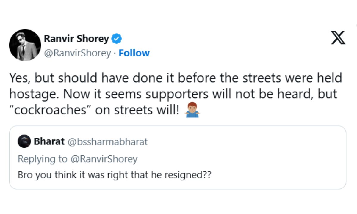 ranvir-shorey-tara-deshpande-more-disappointed-dharmendra-pradhan-resignation