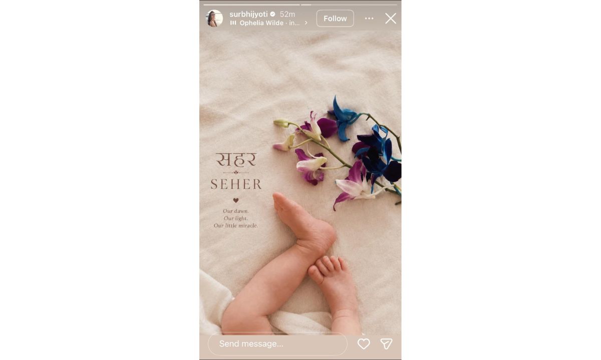 surbhi-jyoti-reveals-baby-girl-name-seher-instagram-sumit-suri