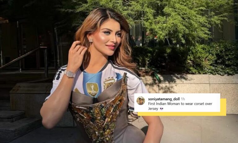 urvashi-rautela-wears-structured-corset-over-argentina-jersey-netizens-reacts