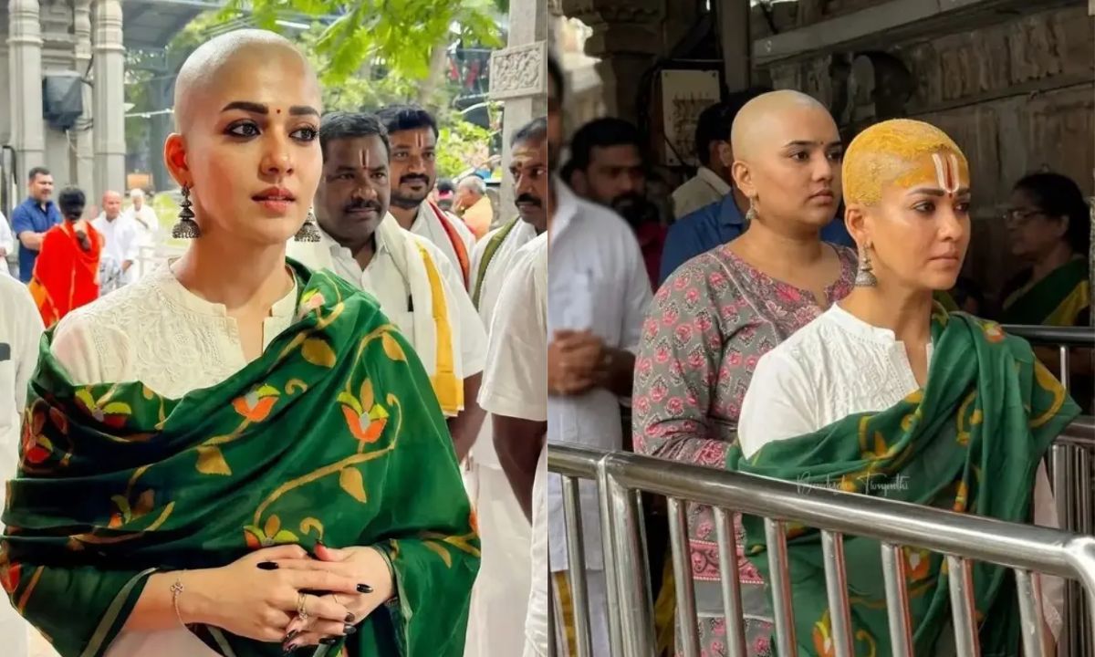 Fact Check: Nayanthara Shaved Her Head During Tirumala Visit? Pics Go Viral