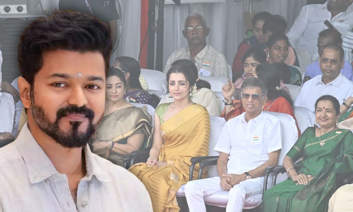 trisha-krishnan-affair-rumours-attending-independence-day-event-with-cm-vijay-parents