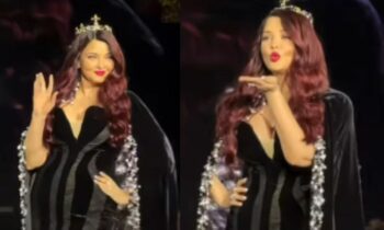 Aishwarya Rai Looks Gorgeous In THIS Black Velvet Gown At Paris Fashion Show!