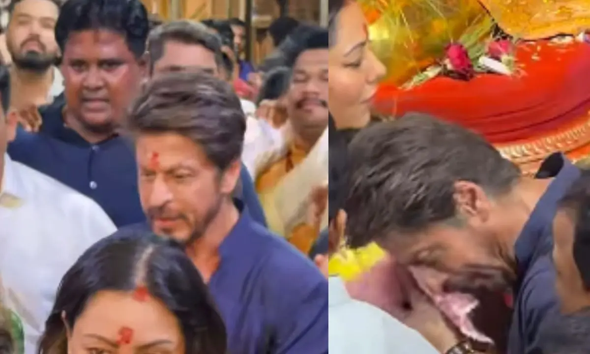 Internet Is Pissed With SRK Not Wiping Face With Manager Pooja Dadlani’s Dupatta. Guys, Get A Life!