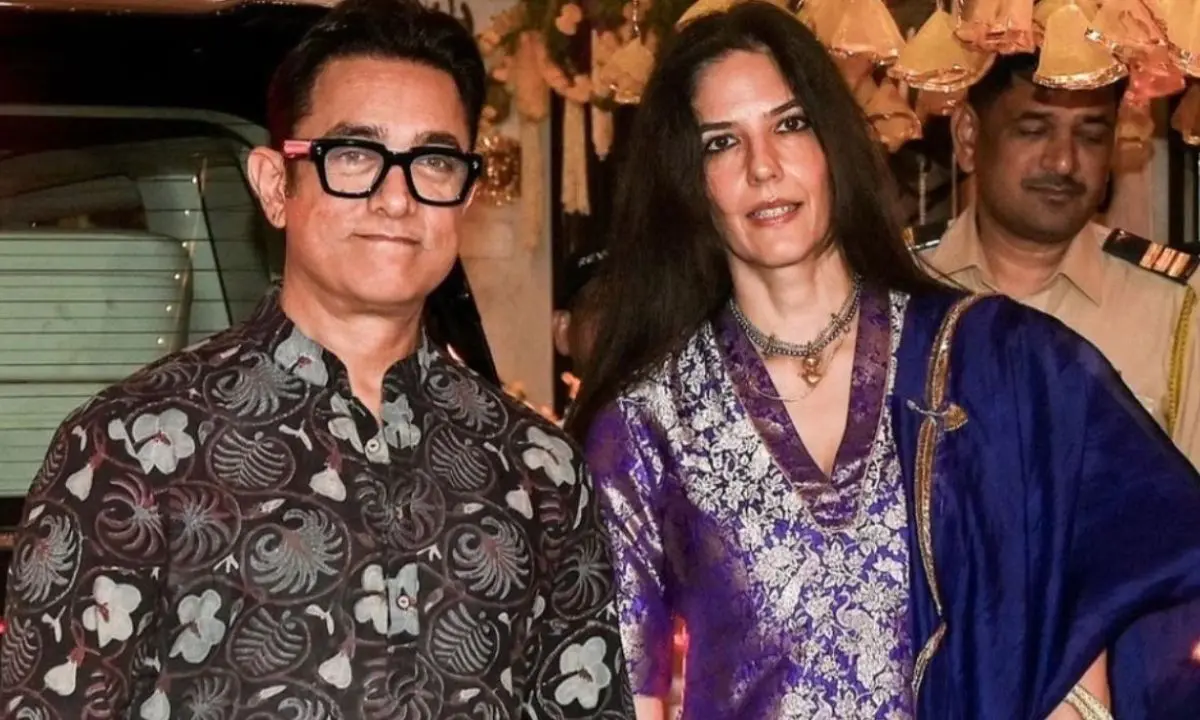 Aamir Khan, Gauri Spratt Join Bollywood Celebs To Celebrate First Karwa Chauth At Anil Kapoor’s Residence. Aww!
