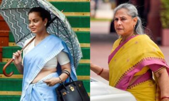 Kangana Ranaut Questions Jaya Bachchan After She Pushes Reporter’s Mic Away During Delhi Protest Kangana Ranaut Questions Jaya Bachchan After She Pushes Reporter’s Mic Away During Delhi Protest