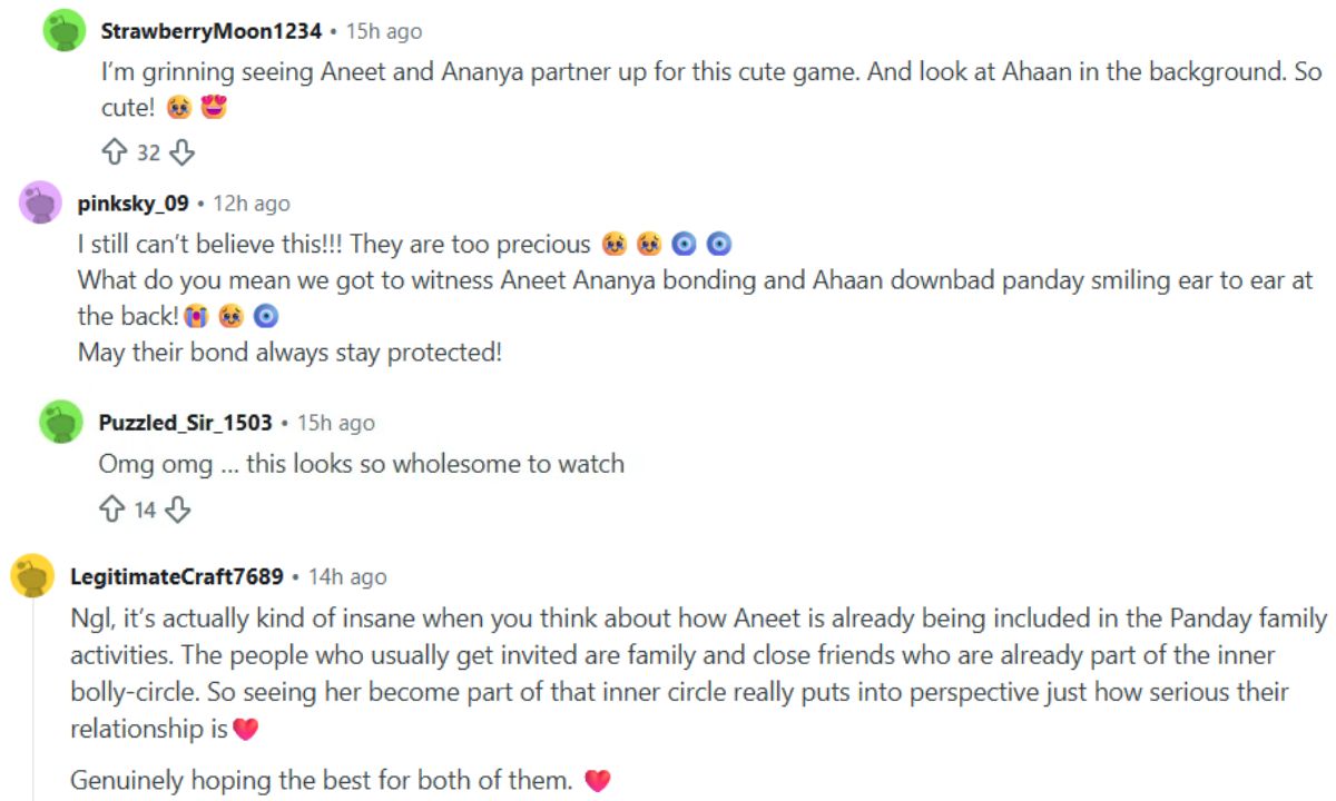 aneet-padda-spotted-ahaan-panday-sister-alanna-panday-baby-shower-fans-react-relationship-rumours